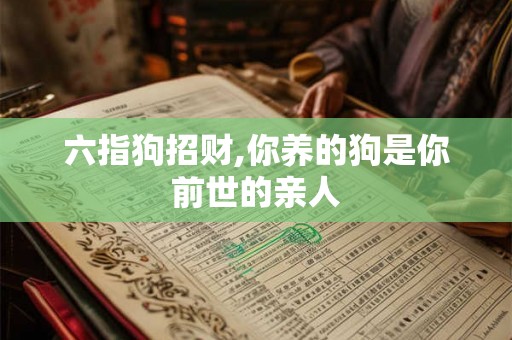 六指狗招财,你养的狗是你前世的亲人