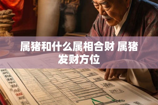 属猪和什么属相合财 属猪发财方位