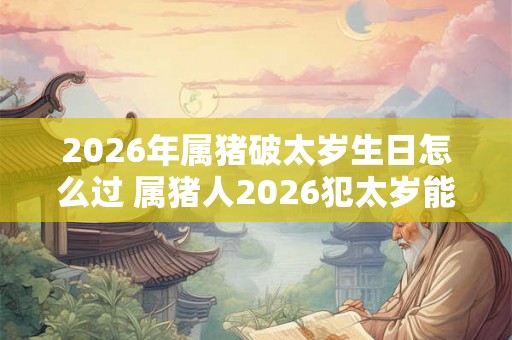 2026年属猪破太岁生日怎么过 属猪人2026犯太岁能过生日吗