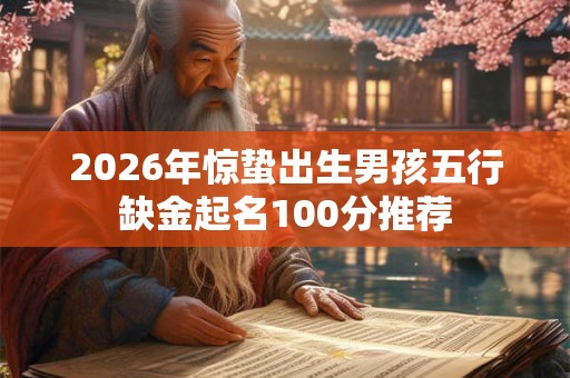 2026年惊蛰出生男孩五行缺金起名100分推荐