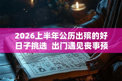 2026上半年公历出殡的好日子挑选  出门遇见丧事预示什么