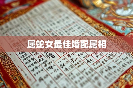 属蛇女最佳婚配属相
