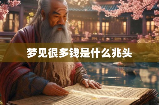 梦见很多钱是什么兆头