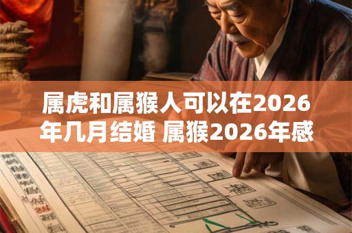 属虎和属猴人可以在2026年几月结婚 属猴2026年感情运势