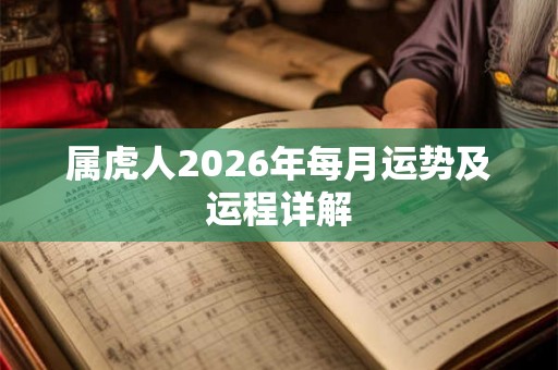 属虎人2026年每月运势及运程详解
