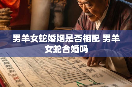 男羊女蛇婚姻是否相配 男羊女蛇合婚吗