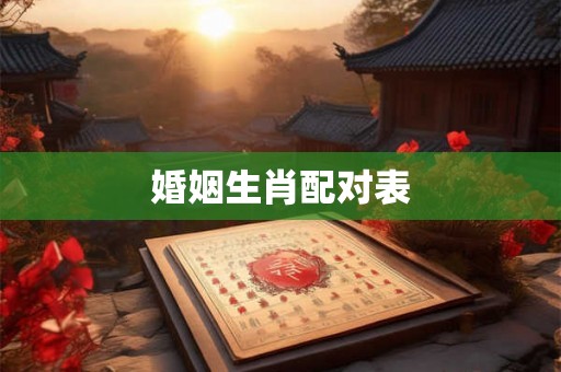 婚姻生肖配对表