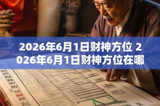 2026年6月1日财神方位 2026年6月1日财神方位在哪