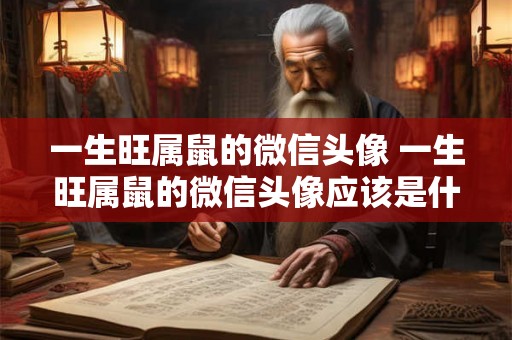 一生旺属鼠的微信头像 一生旺属鼠的微信头像应该是什么样子的呢