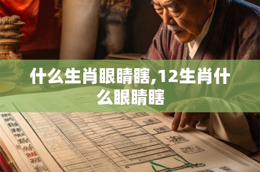 什么生肖眼睛瞎,12生肖什么眼睛瞎