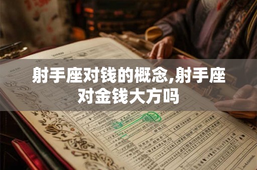 射手座对钱的概念,射手座对金钱大方吗