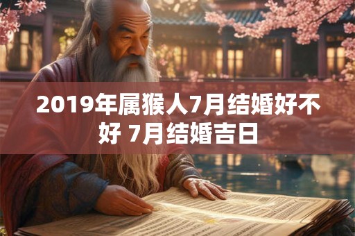 2019年属猴人7月结婚好不好 7月结婚吉日 2019年属猴人7月结婚好不好 7月结婚吉日