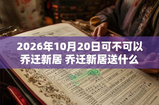 2026年10月20日可不可以乔迁新居 乔迁新居送什么绿植