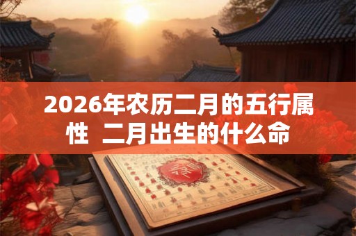 2026年农历二月的五行属性  二月出生的什么命