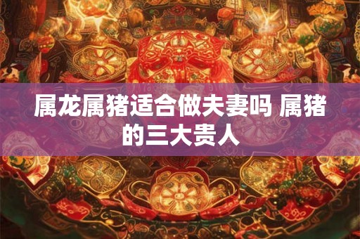 属龙属猪适合做夫妻吗 属猪的三大贵人