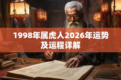 1998年属虎人2026年运势及运程详解