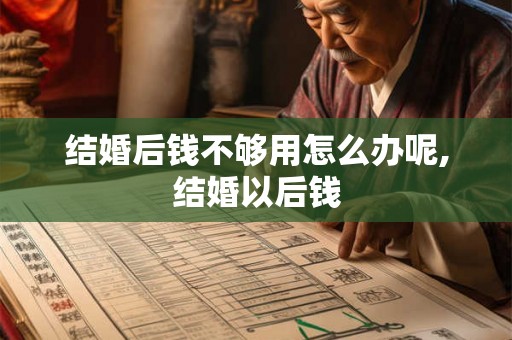 结婚后钱不够用怎么办呢,结婚以后钱
