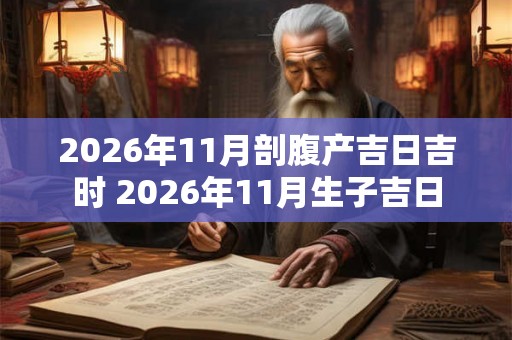 2026年11月剖腹产吉日吉时 2026年11月生子吉日