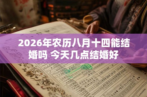 2026年农历八月十四能结婚吗 今天几点结婚好