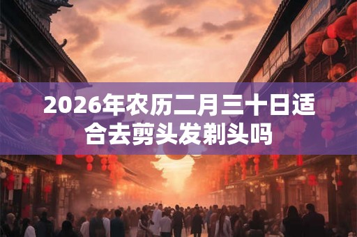 2026年农历二月三十日适合去剪头发剃头吗