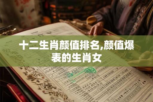 十二生肖颜值排名,颜值爆表的生肖女 十二生肖颜值排名,颜值爆表的生肖女