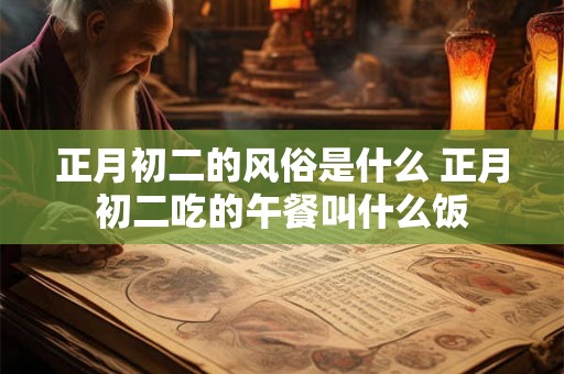 正月初二的风俗是什么 正月初二吃的午餐叫什么饭