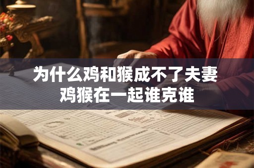 为什么鸡和猴成不了夫妻 鸡猴在一起谁克谁