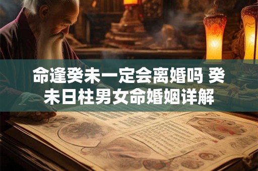 命逢癸未一定会离婚吗 癸未日柱男女命婚姻详解