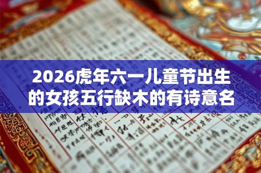 2026虎年六一儿童节出生的女孩五行缺木的有诗意名字精选
