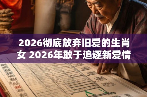 2026彻底放弃旧爱的生肖女 2026年敢于追逐新爱情的生肖女