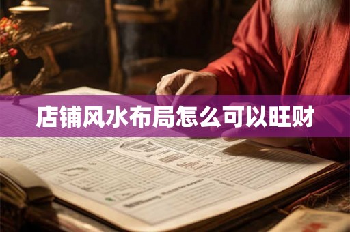 店铺风水布局怎么可以旺财