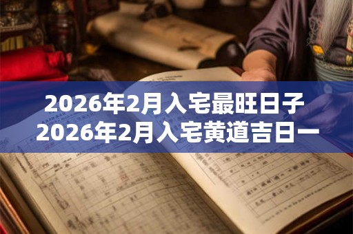 2026年2月入宅最旺日子 2026年2月入宅黄道吉日一览 2026年2月入宅最旺日子 2026年2月入宅黄道吉日一览