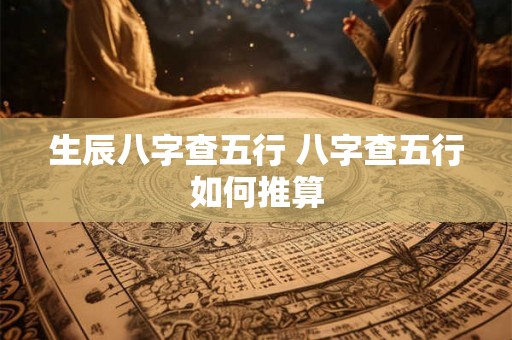 生辰八字查五行 八字查五行如何推算