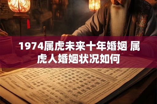 1974属虎未来十年婚姻 属虎人婚姻状况如何