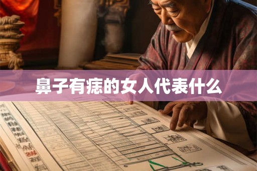 鼻子有痣的女人代表什么