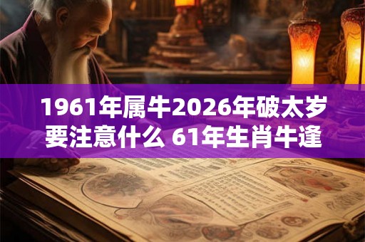 1961年属牛2026年破太岁要注意什么 61年生肖牛逢马年运气如何