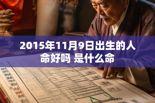 2015年11月9日出生的人命好吗 是什么命