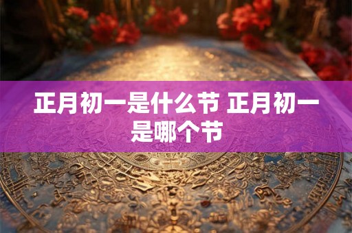 正月初一是什么节 正月初一是哪个节