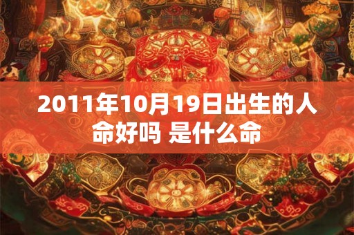 2011年10月19日出生的人命好吗 是什么命