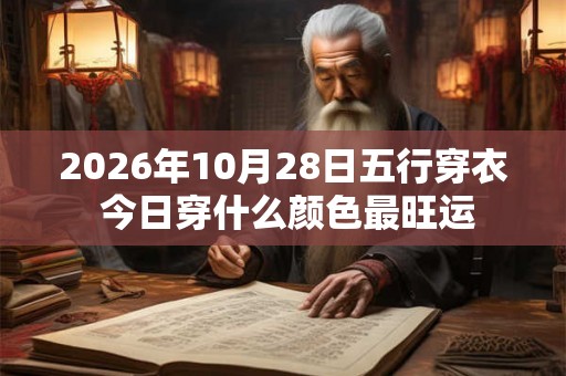 2026年10月28日五行穿衣 今日穿什么颜色最旺运