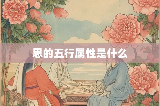 思的五行属性是什么