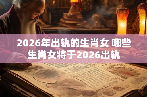 2026年出轨的生肖女 哪些生肖女将于2026出轨