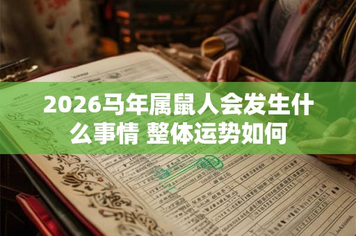 2026马年属鼠人会发生什么事情 整体运势如何