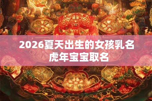 2026夏天出生的女孩乳名 虎年宝宝取名 2026夏天出生的女孩乳名 虎年宝宝取名