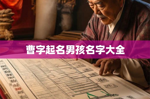 曹字起名男孩名字大全