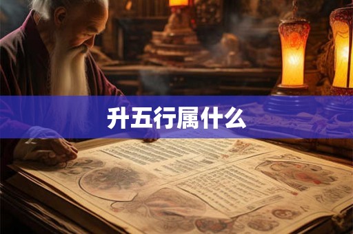 升五行属什么