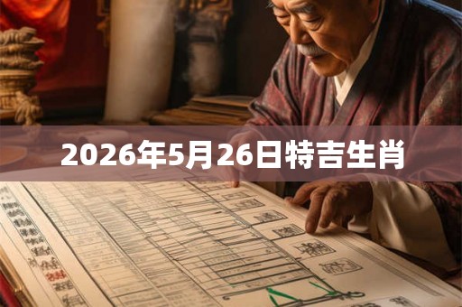 2026年5月26日特吉生肖 2026年5月26日特吉生肖