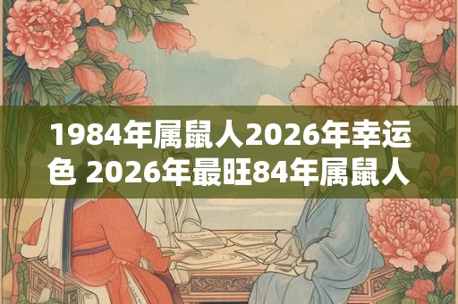 1984年属鼠人2026年幸运色 2026年最旺84年属鼠人的吉祥色
