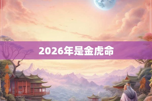2026年是金虎命