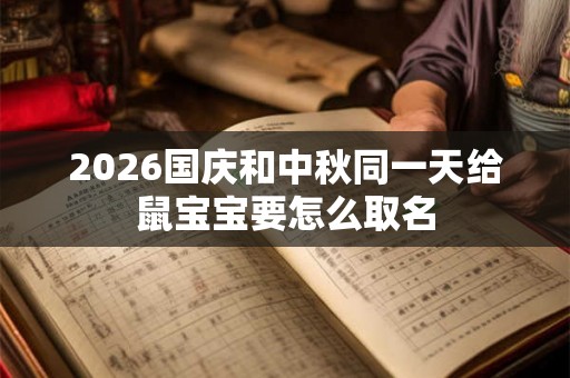 2026国庆和中秋同一天给鼠宝宝要怎么取名